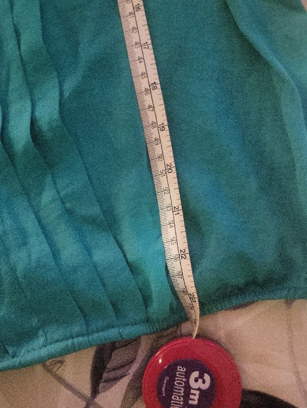 Covington Teal Pleat-Front Women's Blouse - Picture 5 of 6